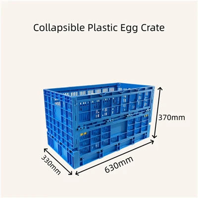 Collapsibe plastični sanduk za jaja